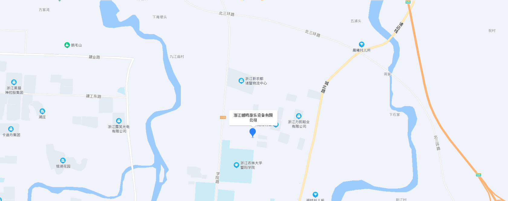 电子地图-浙江鹏鸣游乐设备有限公司